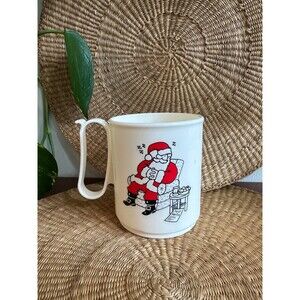 Tupperware Santa Christmas plastic mug